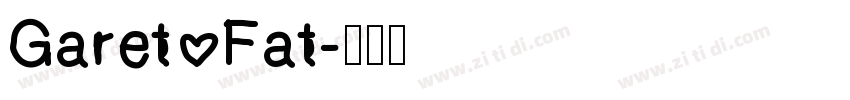 Garet Fat字体转换